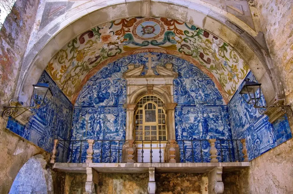 Portuguese Tiles - Main Gate of the Medieval Village of Óbidos